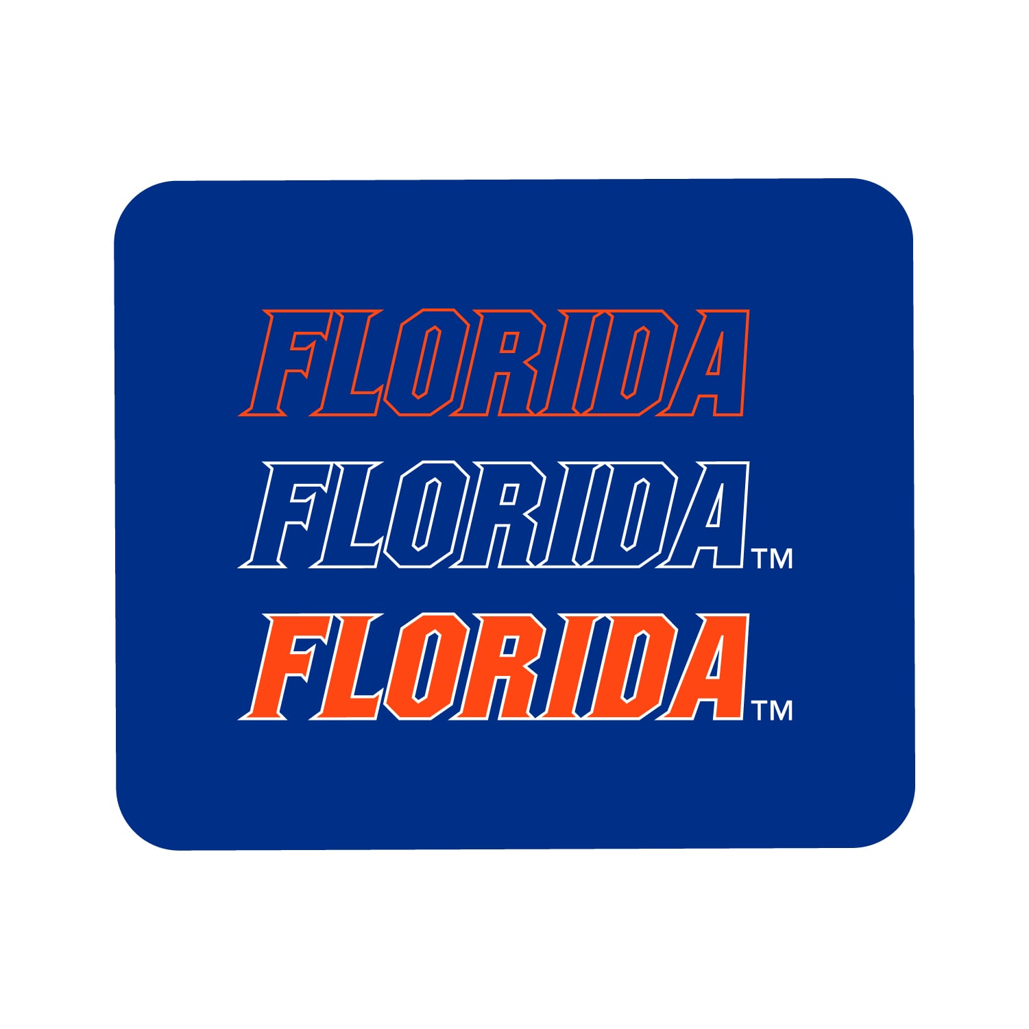 Royal Florida Gators Wordmark Logo Mouse Pad