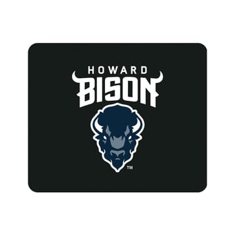Black Howard Bison Primary Logo Mouse Pad