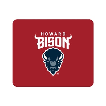 Red Howard Bison Primary Logo Mouse Pad