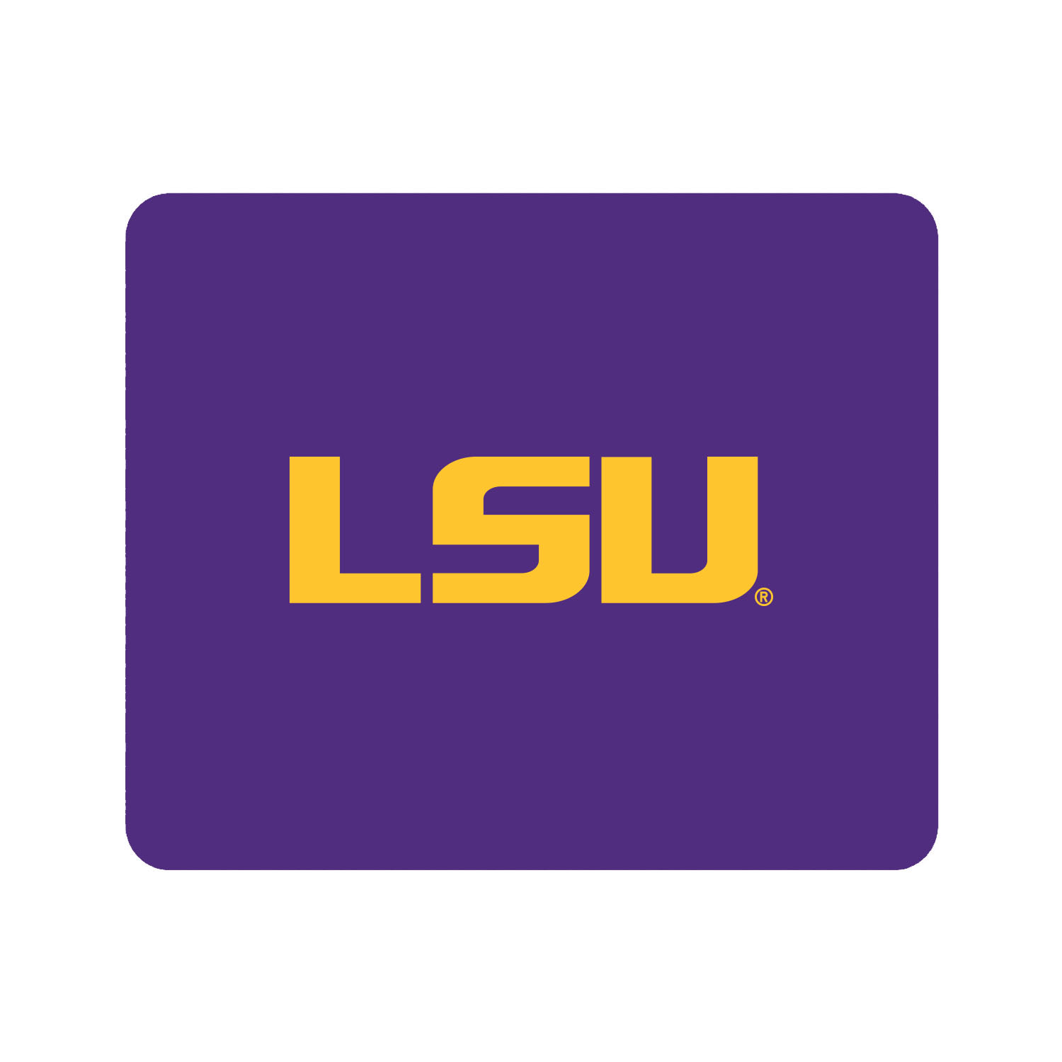Purple LSU Tigers Primary Logo Mouse Pad
