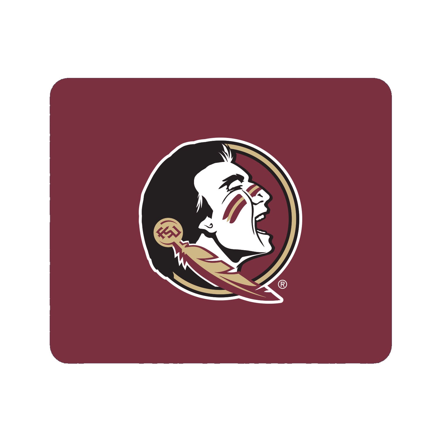 Garnet Florida State Seminoles Primary Logo Mouse Pad