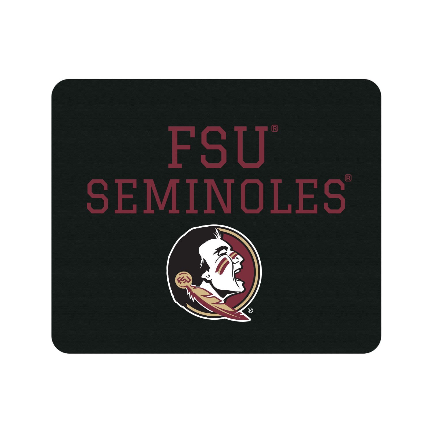 Black Florida State Seminoles Mouse Pad