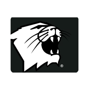 Black Northwestern Wildcats Oversized Logo Mouse Pad