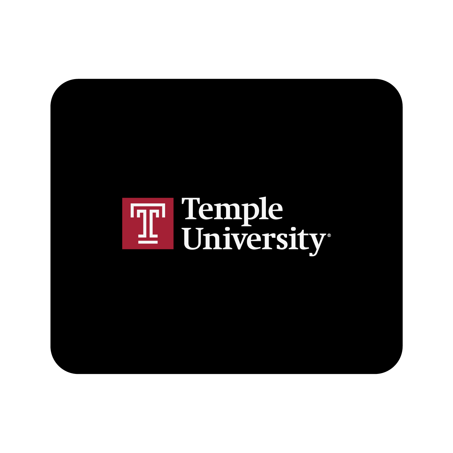 Black Temple Owls Mouse Pad