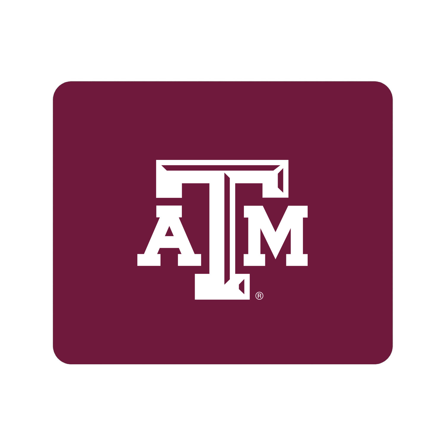Maroon Texas A&M Aggies Primary Logo Mouse Pad