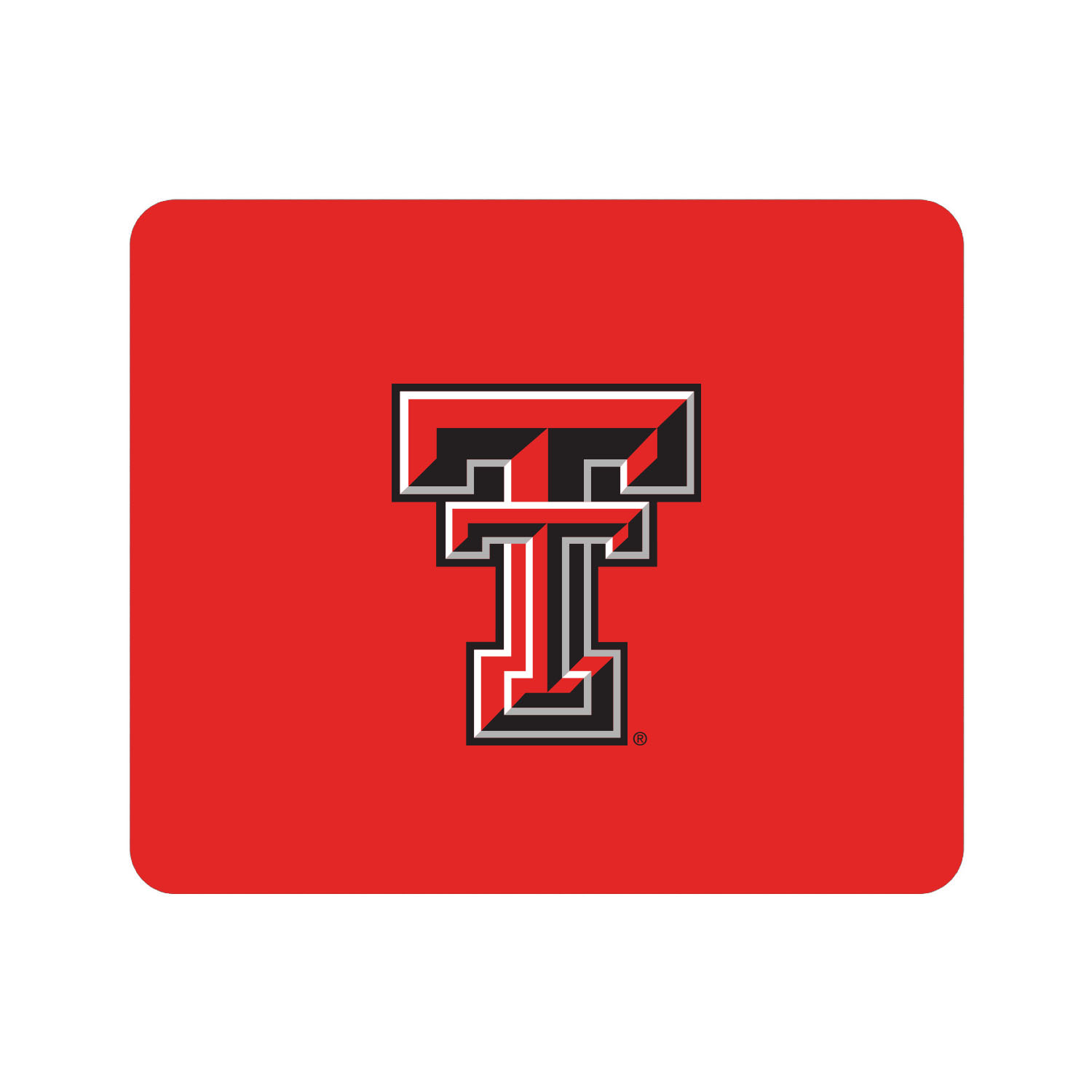 Red Texas Tech Red Raiders Primary Logo Mouse Pad