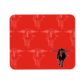 Red Texas Tech Red Raiders Echo Logo Mouse Pad