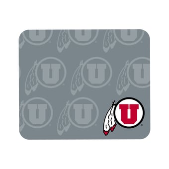 Gray Utah Utes Echo Logo Mouse Pad