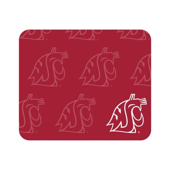 Crimson Washington State Cougars Echo Logo Mouse Pad