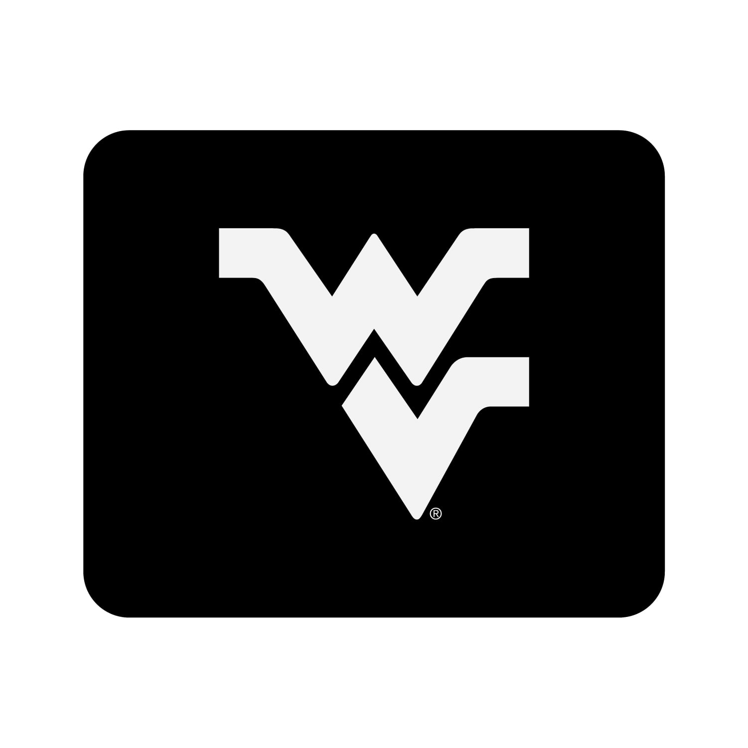 Black West Virginia Mountaineers Primary Logo Mouse Pad