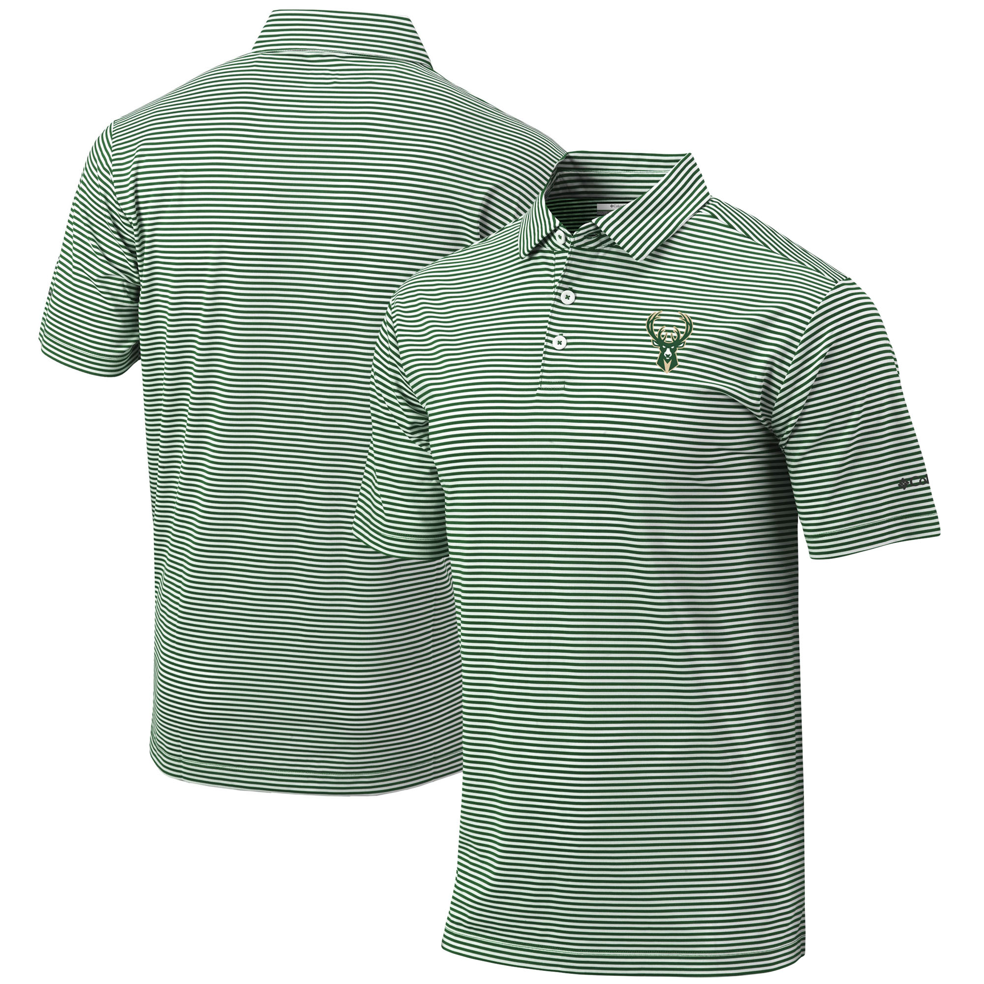 Men’s Columbia Green Milwaukee Bucks Golf Club Invite Omni-Wick Polo Men’s Columbia Green Milwaukee Bucks Golf Club Invite Omni-Wick Polo