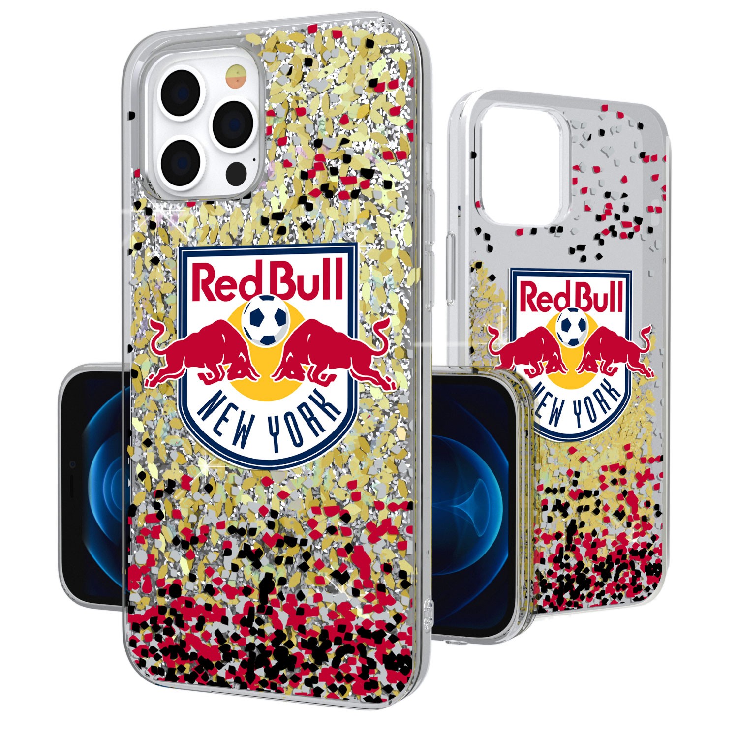 New York Red Bulls iPhone Confetti Glitter Design Case New York Red Bulls iPhone Confetti Glitter Design Case