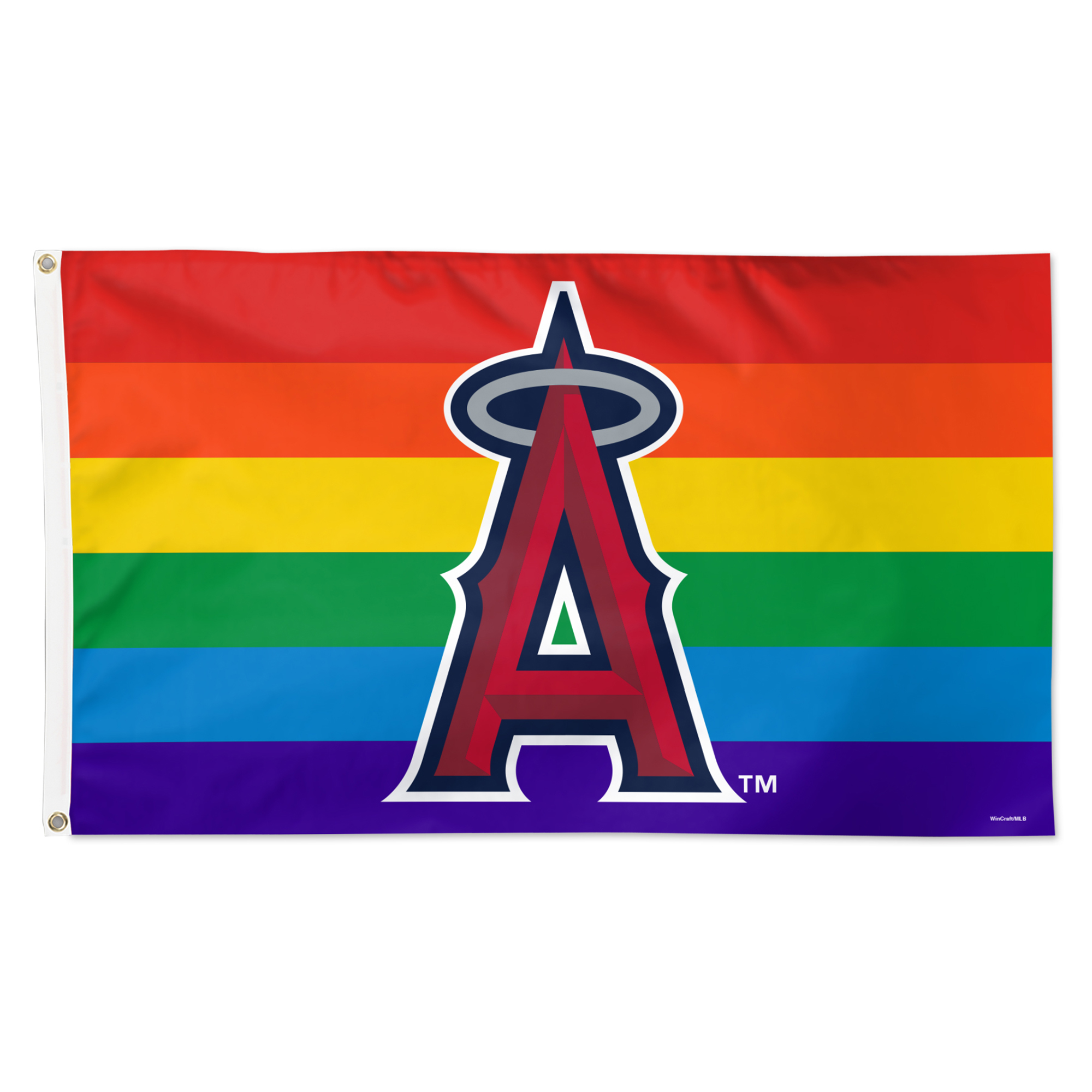 WinCraft Los Angeles Angels 3' x 5' Single-Sided Deluxe Team Pride Flag