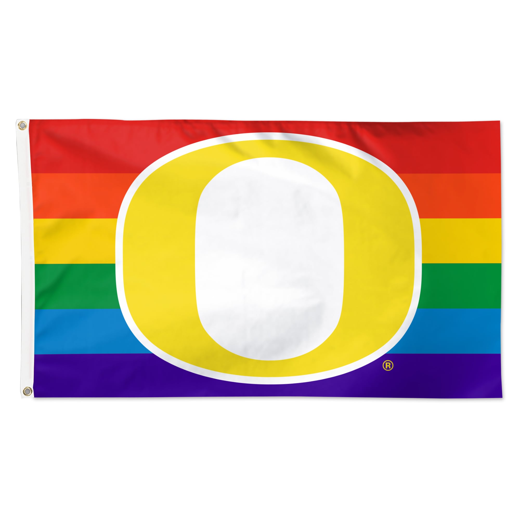 WinCraft Oregon Ducks 3' x 5' Single-Sided Deluxe Team Pride Flag