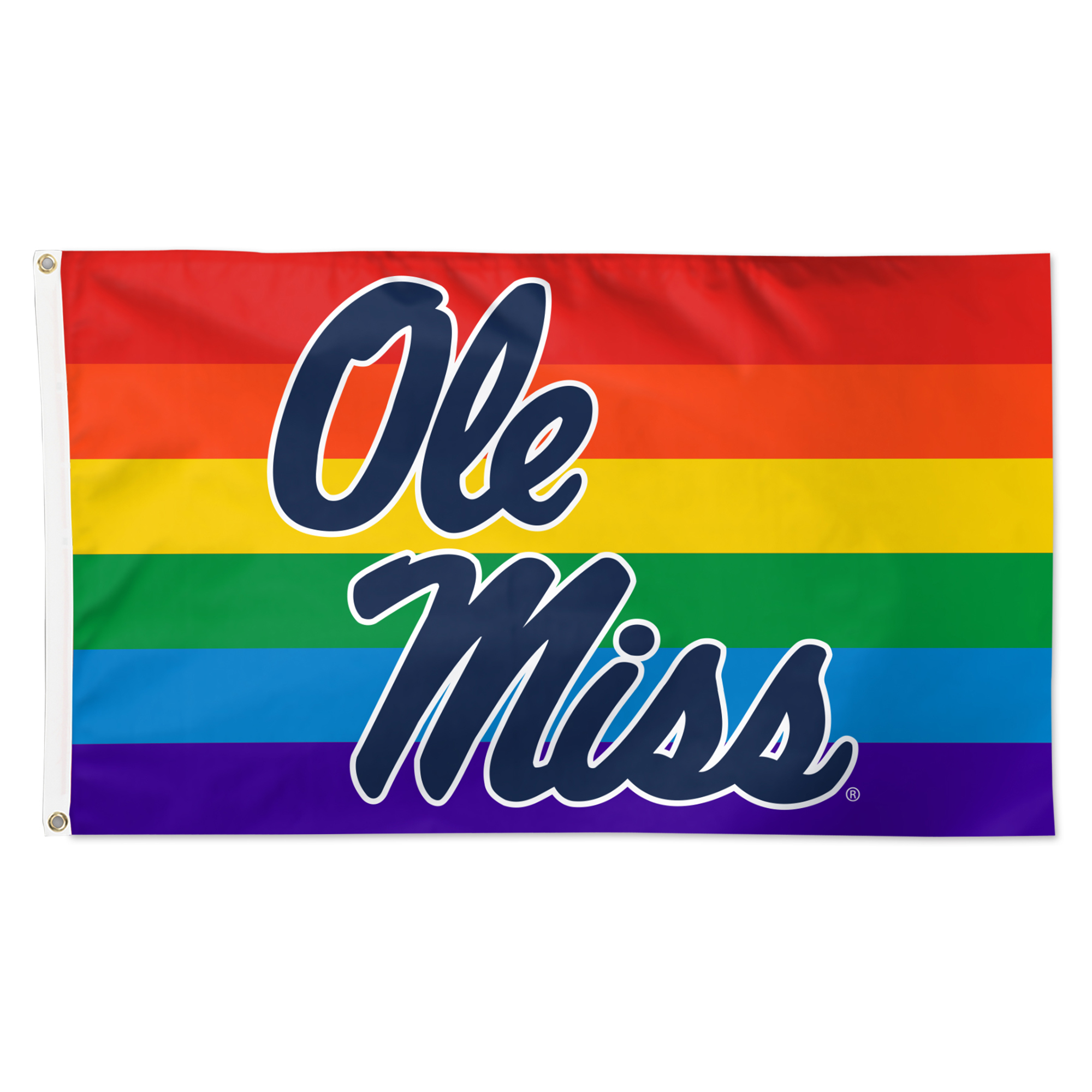 WinCraft Ole Miss Rebels 3' x 5' Single-Sided Deluxe Team Pride Flag