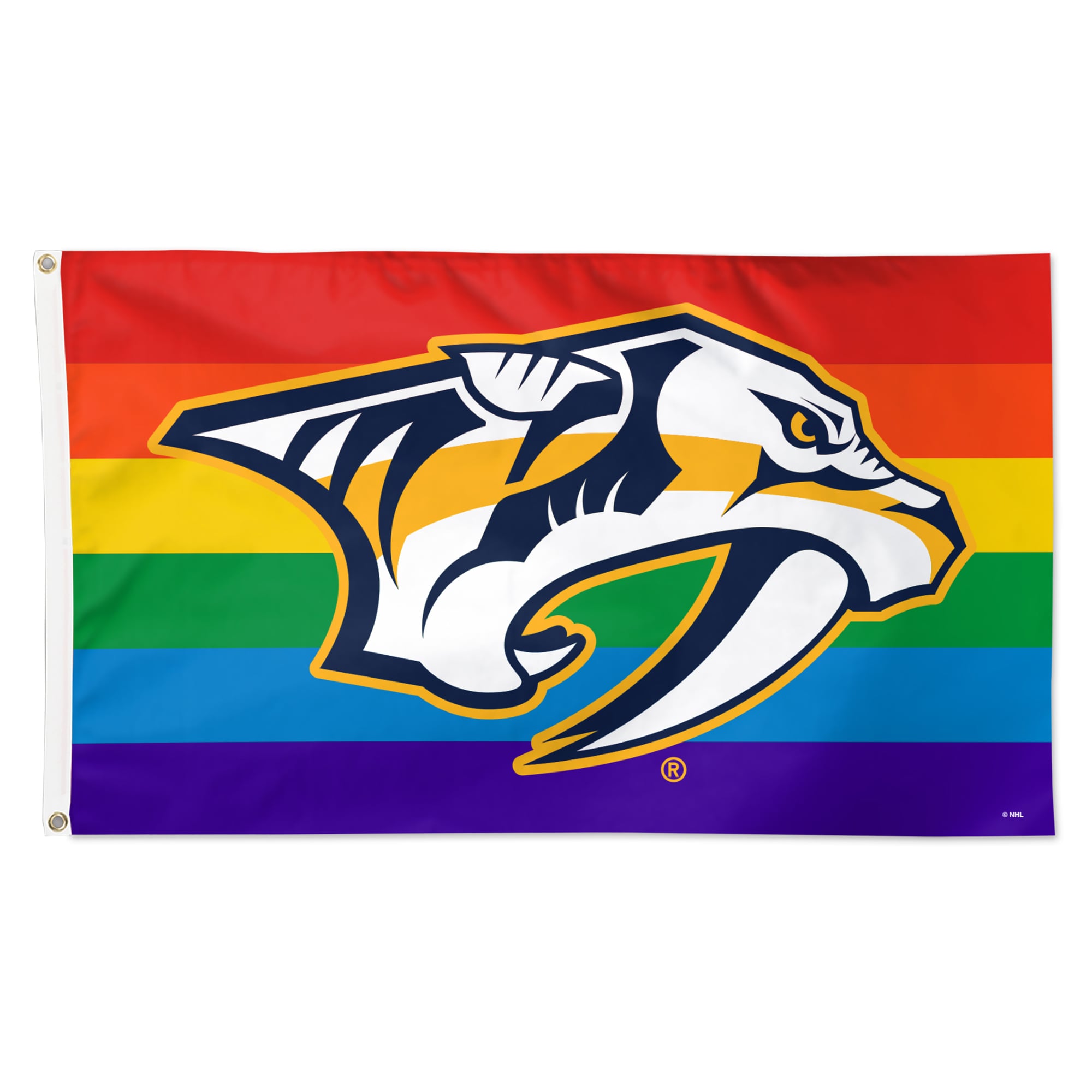 WinCraft Nashville Predators 3' x 5' Single-Sided Deluxe Team Pride Flag