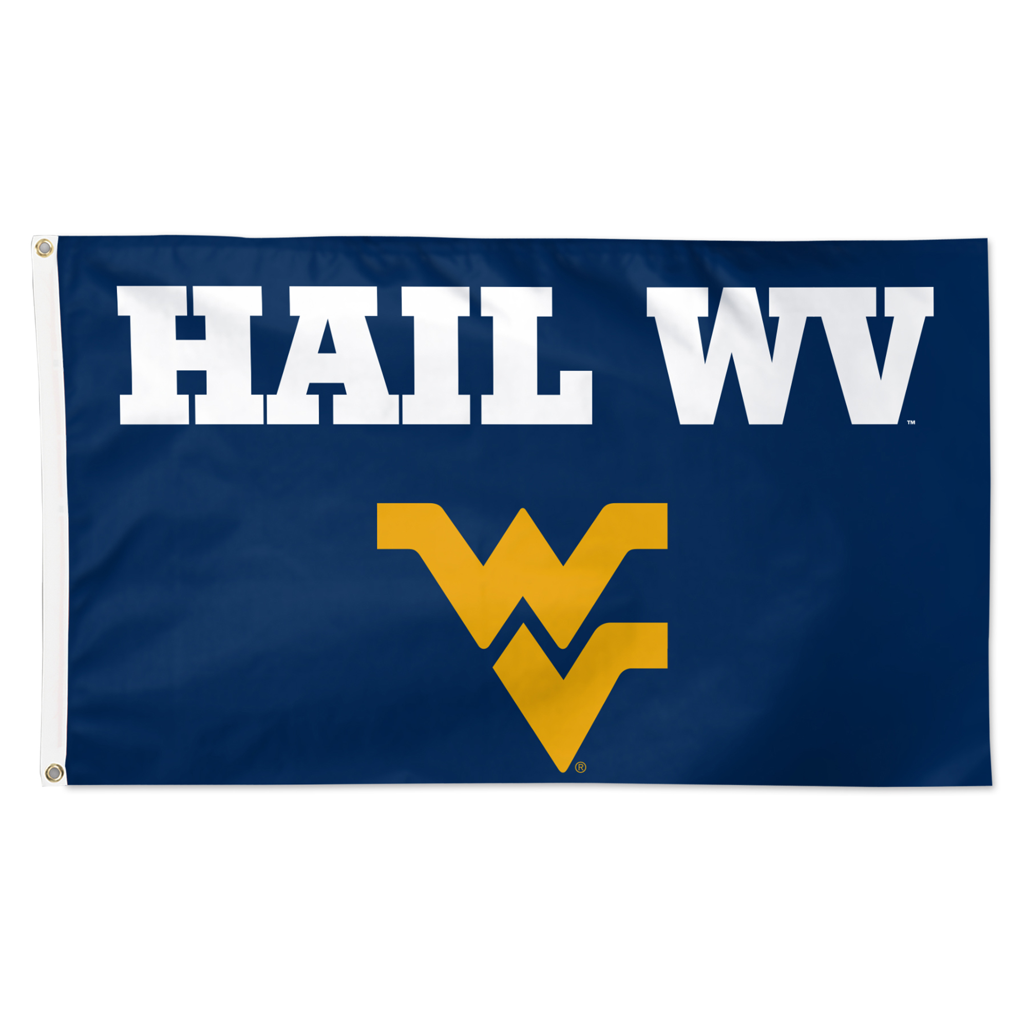 WinCraft West Virginia Mountaineers 3' x 5' Single-Sided Deluxe Team Slogan Flag