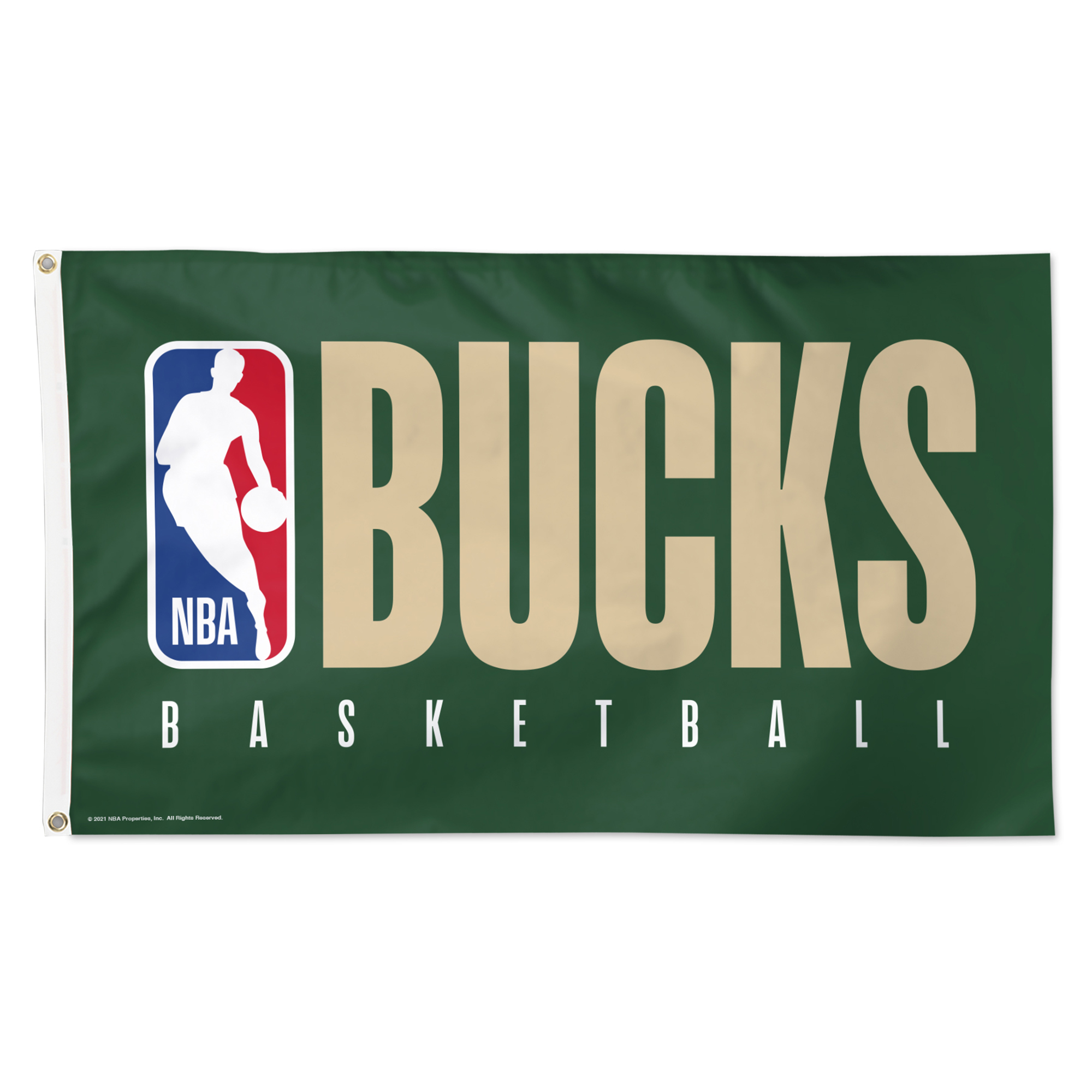 WinCraft Milwaukee Bucks 3' x 5' Single-Sided Inspired Board Deluxe Flag