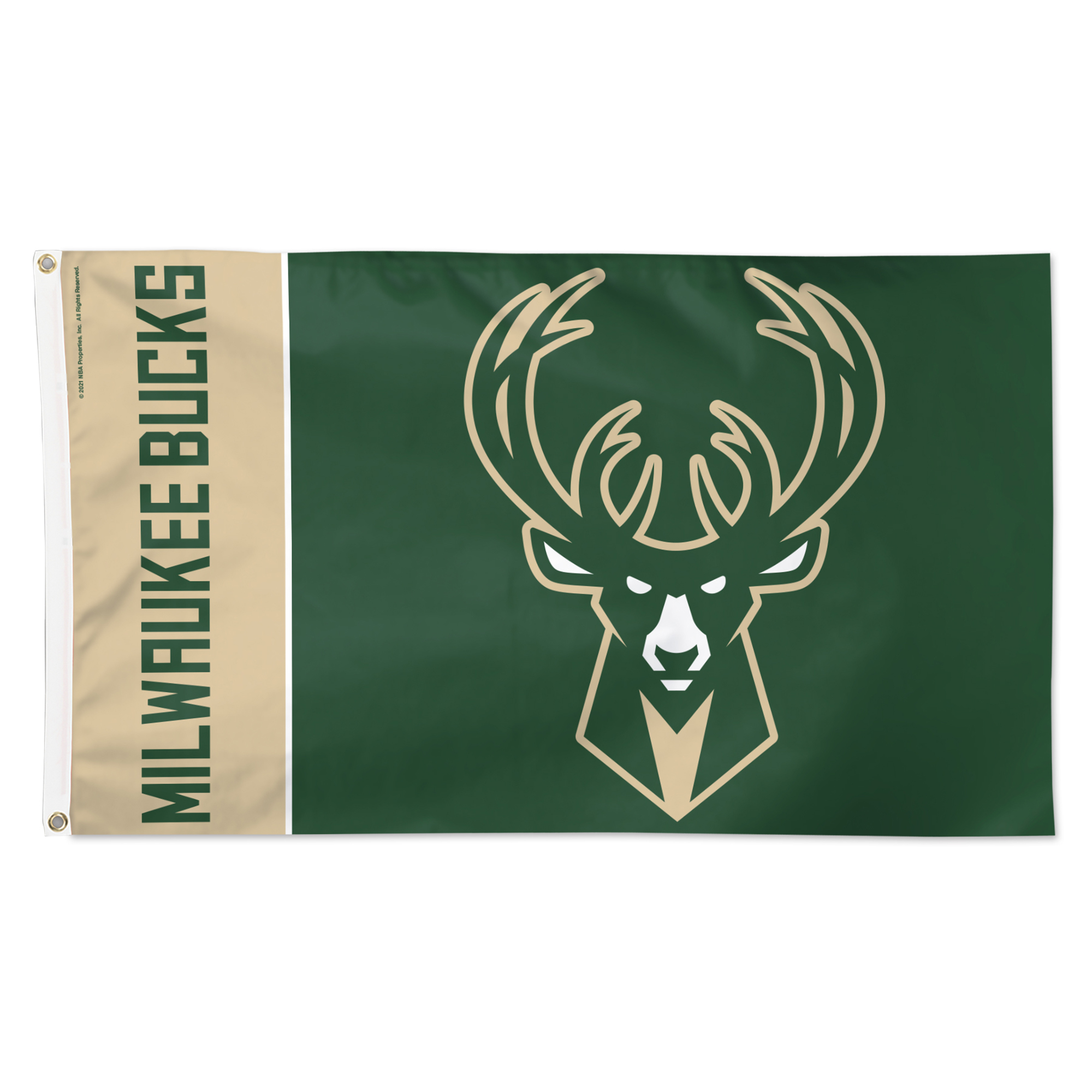 WinCraft Milwaukee Bucks 3' x 5' Single-Sided Inspired Block Deluxe Flag