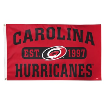 WinCraft Carolina Hurricanes 3' x 5' Single-Sided Franchise Establishment Deluxe Flag