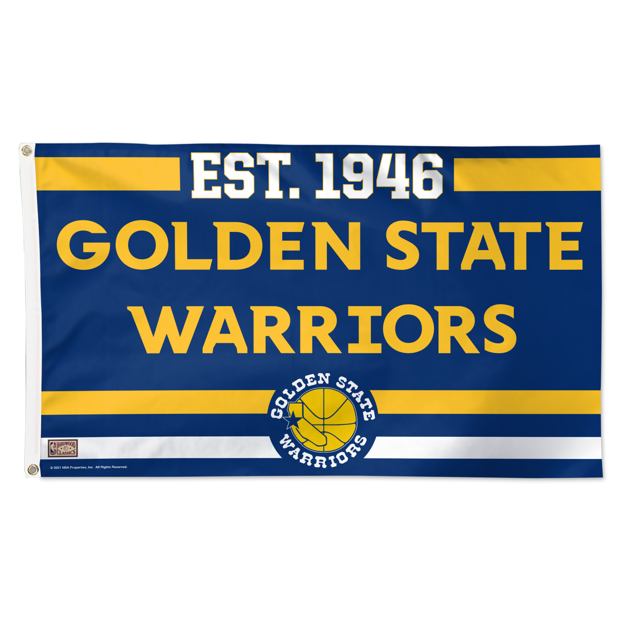 WinCraft Golden State Warriors 3' x 5' Single-Sided Franchise Establishment Deluxe Flag