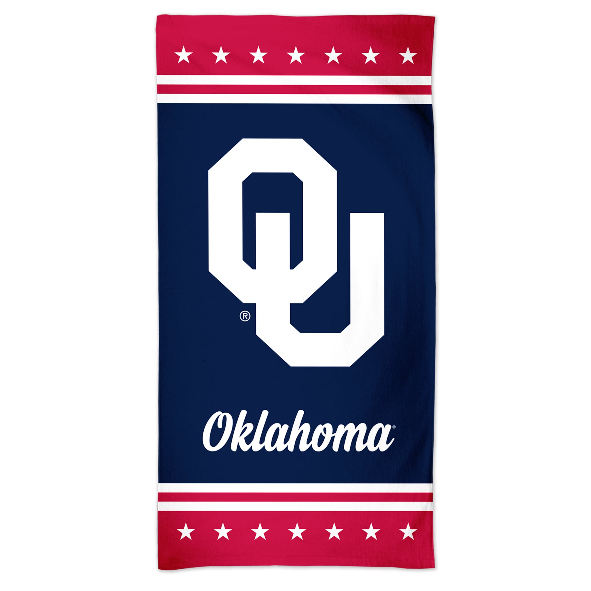 WinCraft Oklahoma Sooners 60'' x 30'' Patriotic Spectra Beach Towel