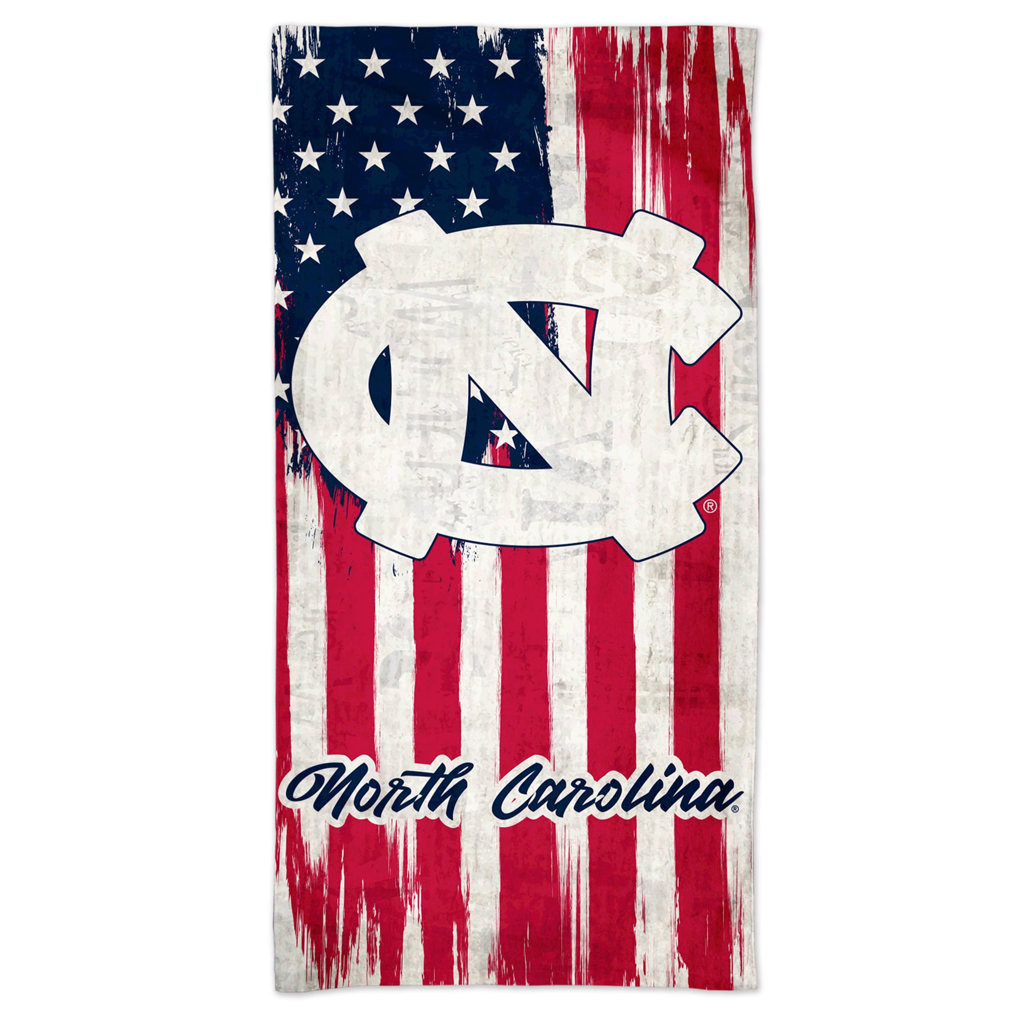 WinCraft North Carolina Tar Heels 60'' x 30'' Patriotic Spectra Beach Towel