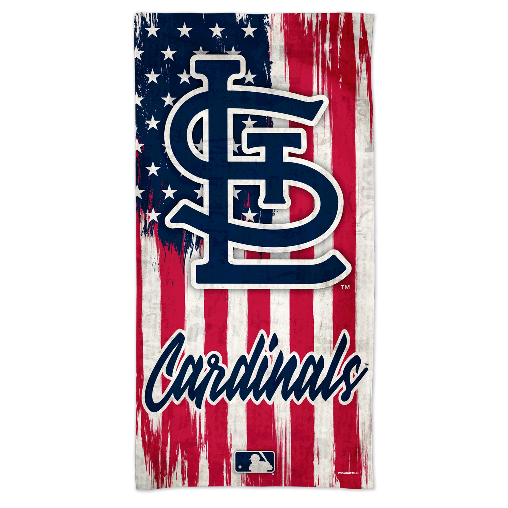 WinCraft St. Louis Cardinals 60'' x 30'' Patriotic Spectra Beach Towel