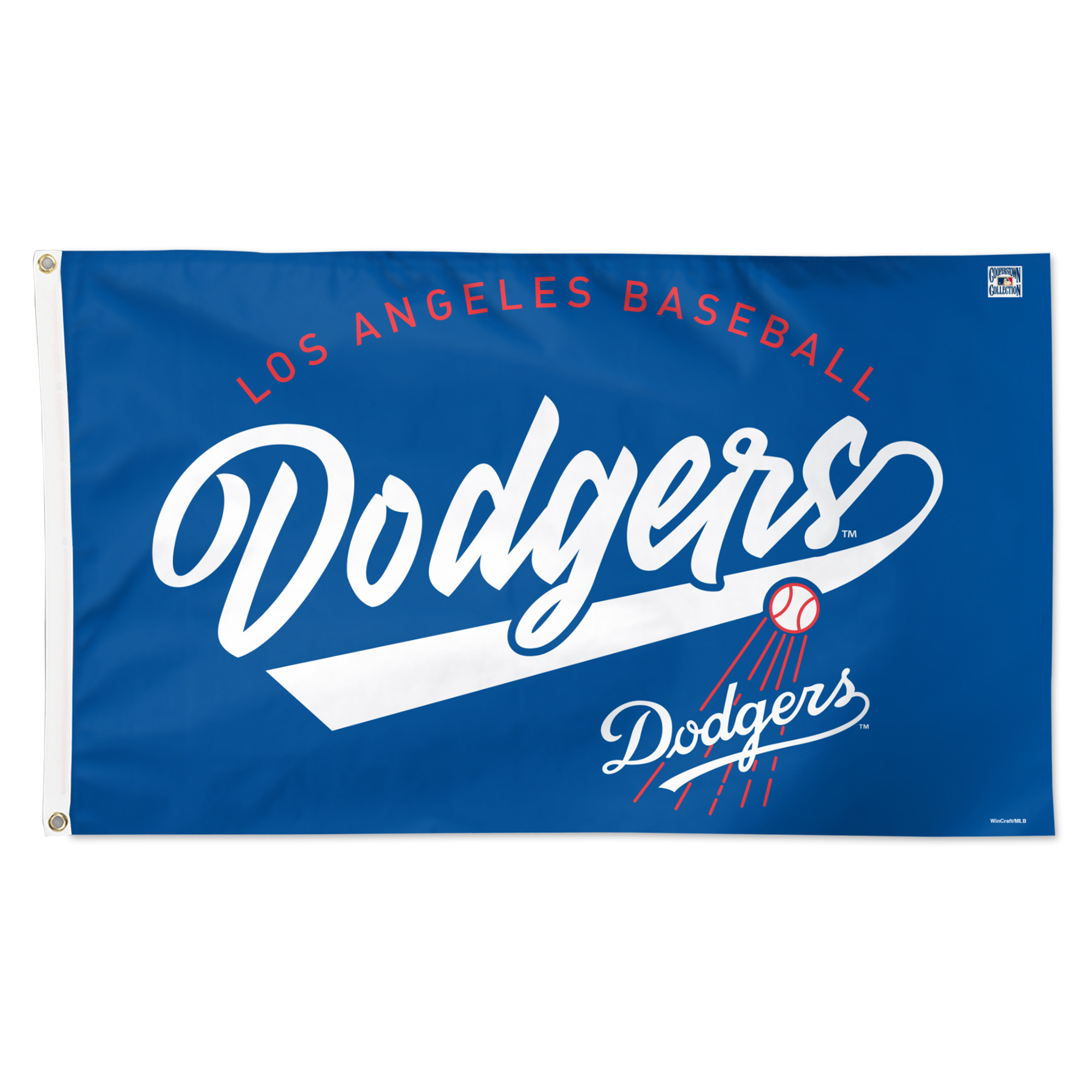 WinCraft Los Angeles Dodgers 3' x 5' Single-Sided Heritage Deluxe Flag