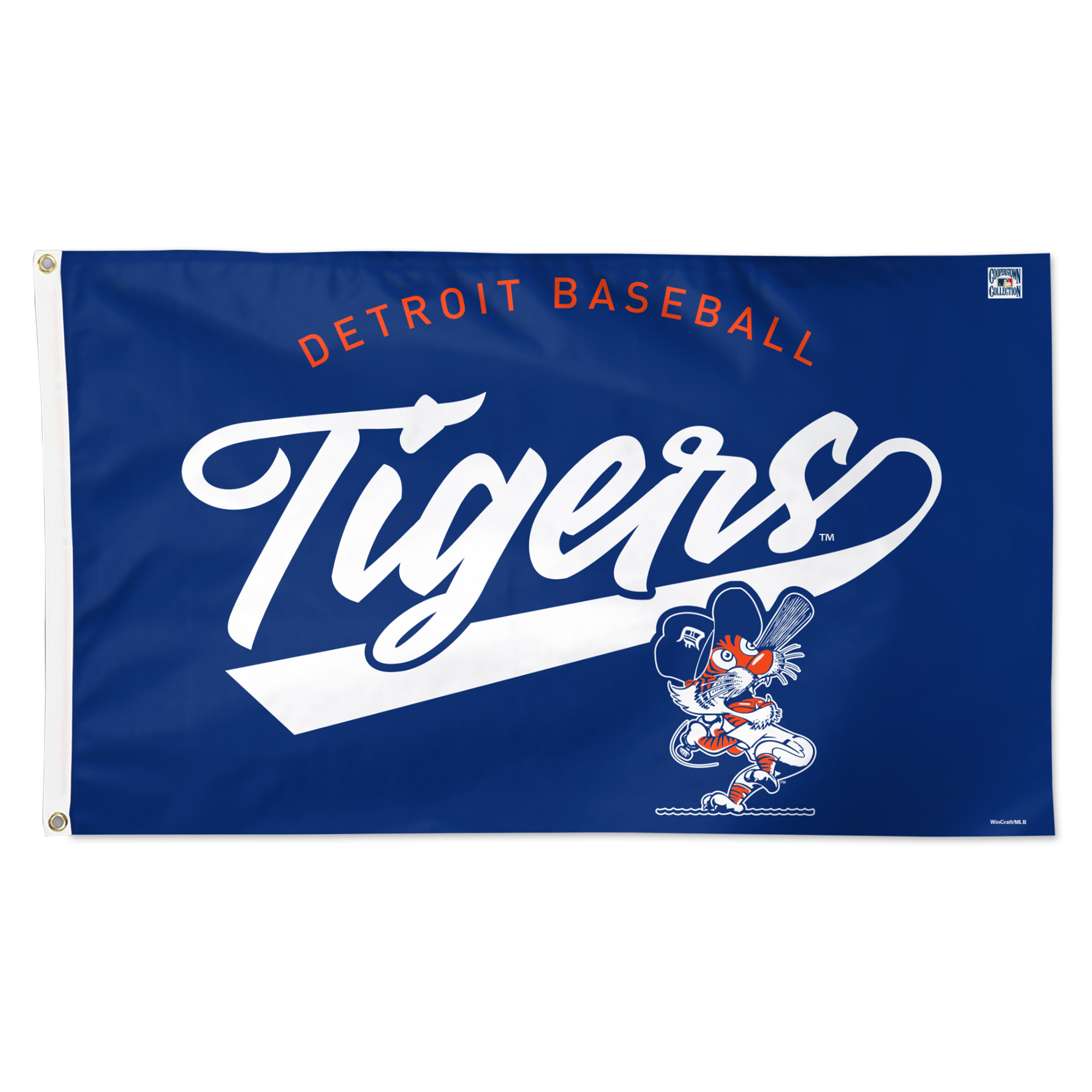 WinCraft Detroit Tigers 3' x 5' Single-Sided Heritage Deluxe Flag