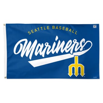 WinCraft Seattle Mariners 3' x 5' Single-Sided Heritage Deluxe Flag