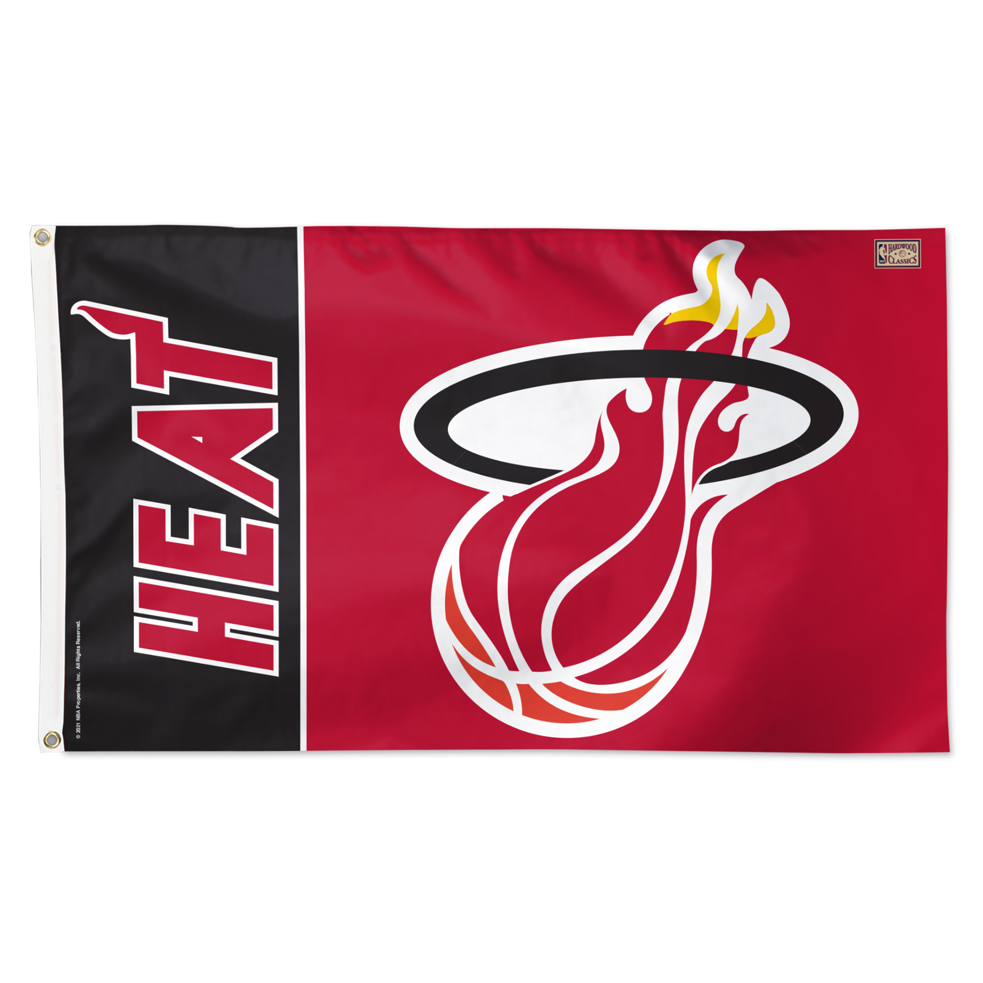 WinCraft Miami Heat 3' x 5' Single-Sided Heritage Deluxe Flag