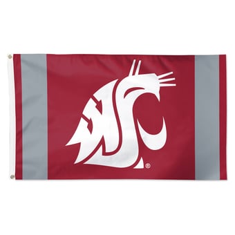WinCraft Washington State Cougars 3' x 5' Vertical Stripe Deluxe Single-Sided Flag