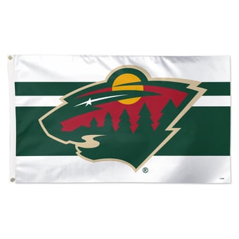 WinCraft Minnesota Wild 3' x 5' Horizontal Stripe Deluxe Single-Sided Flag