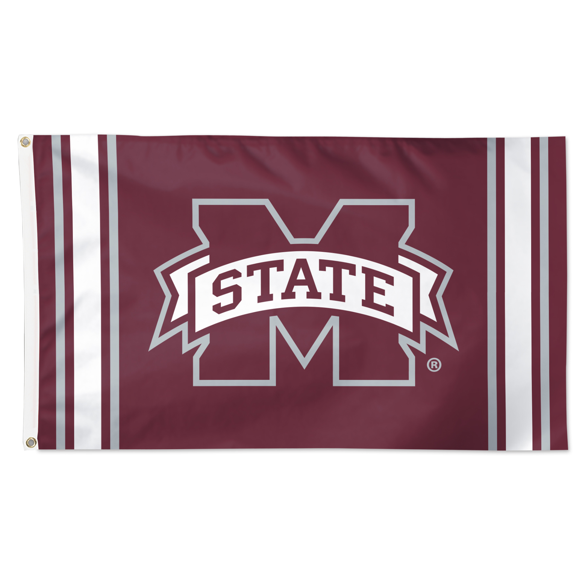 WinCraft Mississippi State Bulldogs 3' x 5' Vertical Stripe Deluxe Single-Sided Flag