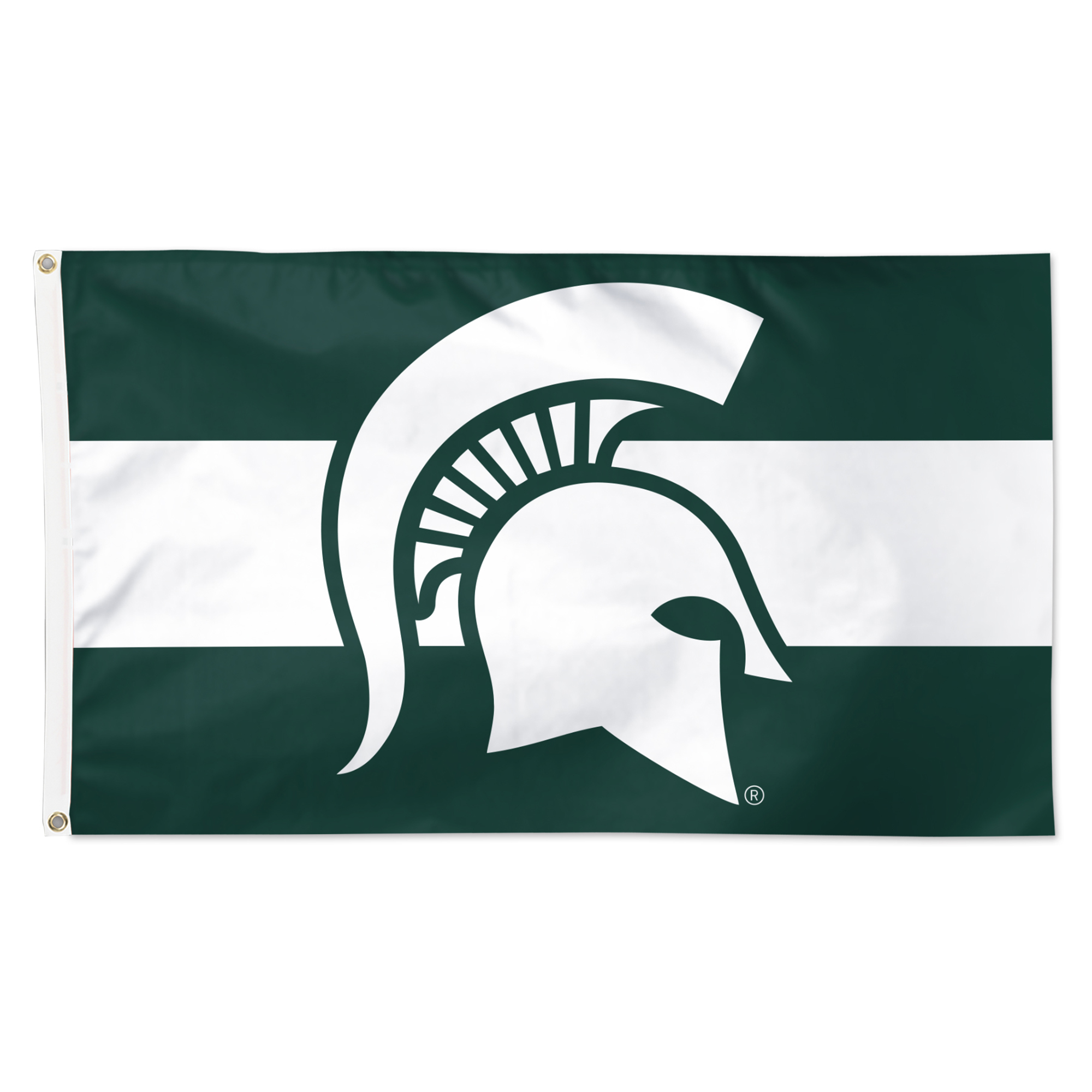 WinCraft Michigan State Spartans 3′ x 5′ Horizontal Stripe Deluxe Single-Sided Flag WinCraft Michigan State Spartans 3′ x 5′ Horizontal Stripe Deluxe Single-Sided Flag