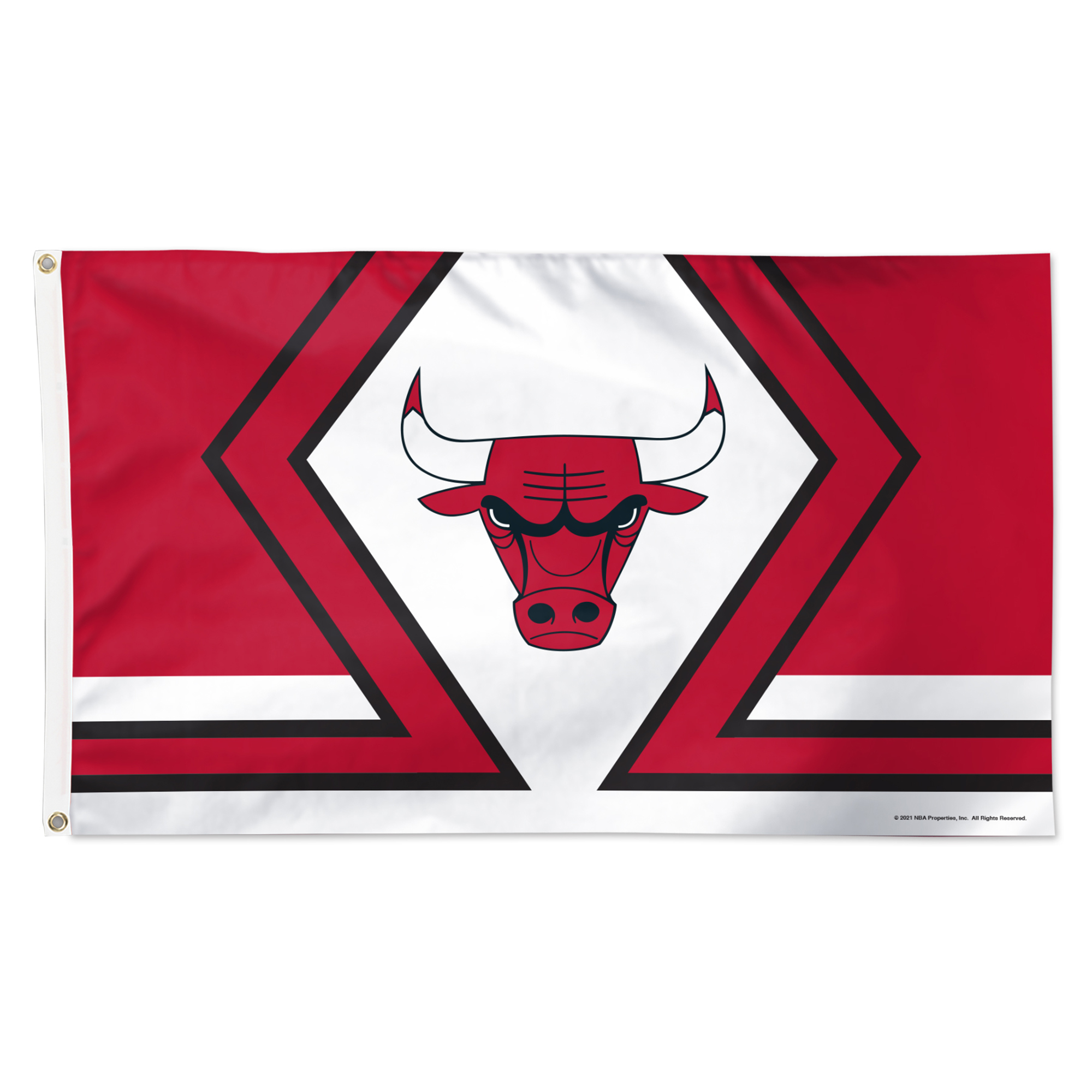 WinCraft Chicago Bulls 3' x 5' Horizontal Stripe Deluxe Single-Sided Flag