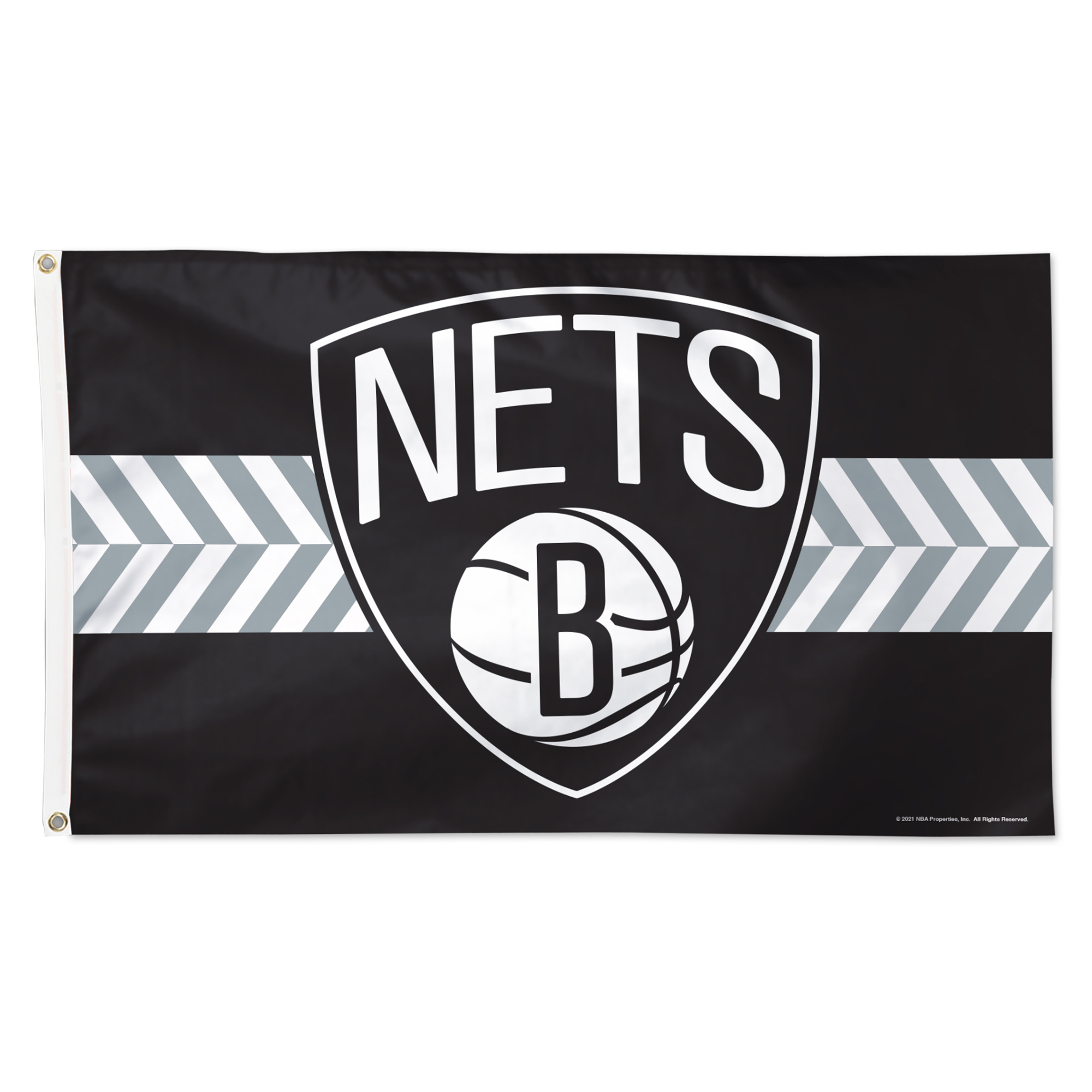 WinCraft Brooklyn Nets 3′ x 5′ Horizontal Stripe Deluxe Single-Sided Flag WinCraft Brooklyn Nets 3′ x 5′ Horizontal Stripe Deluxe Single-Sided Flag