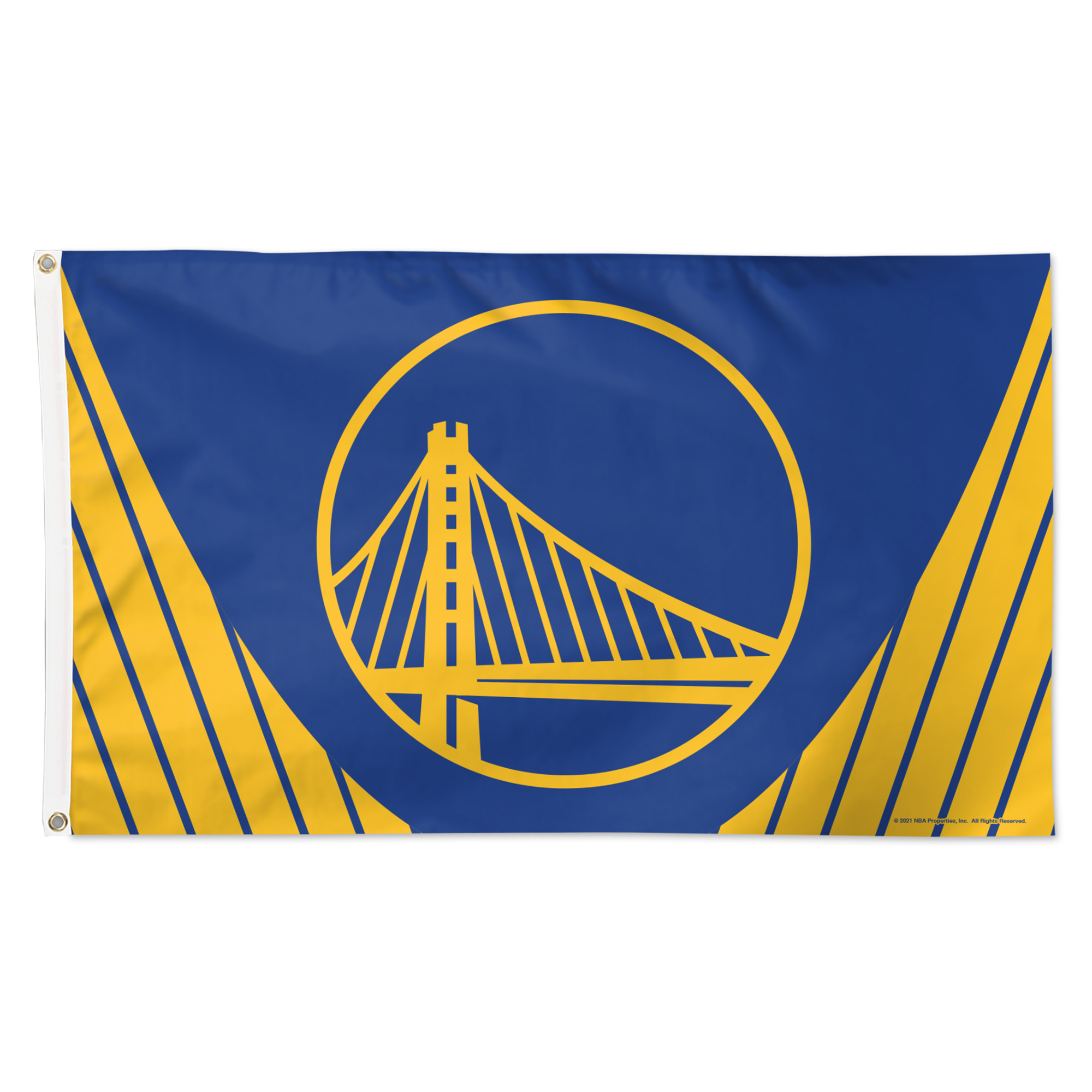 WinCraft Golden State Warriors 3' x 5' Horizontal Stripe Deluxe Single-Sided Flag