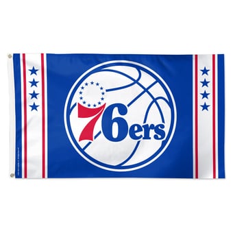 WinCraft Philadelphia 76ers 3' x 5' Vertical Stripe Deluxe Single-Sided Flag