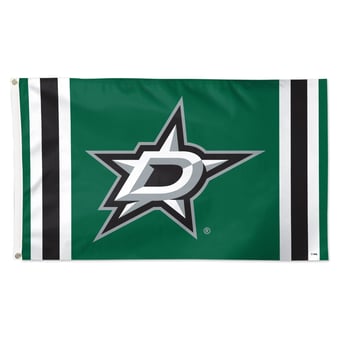WinCraft Dallas Stars 3' x 5' Logo Stripe Deluxe Single-Sided Flag