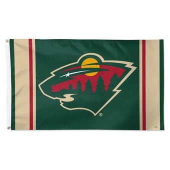 WinCraft Minnesota Wild 3' x 5' Logo Stripe Deluxe Single-Sided Flag
