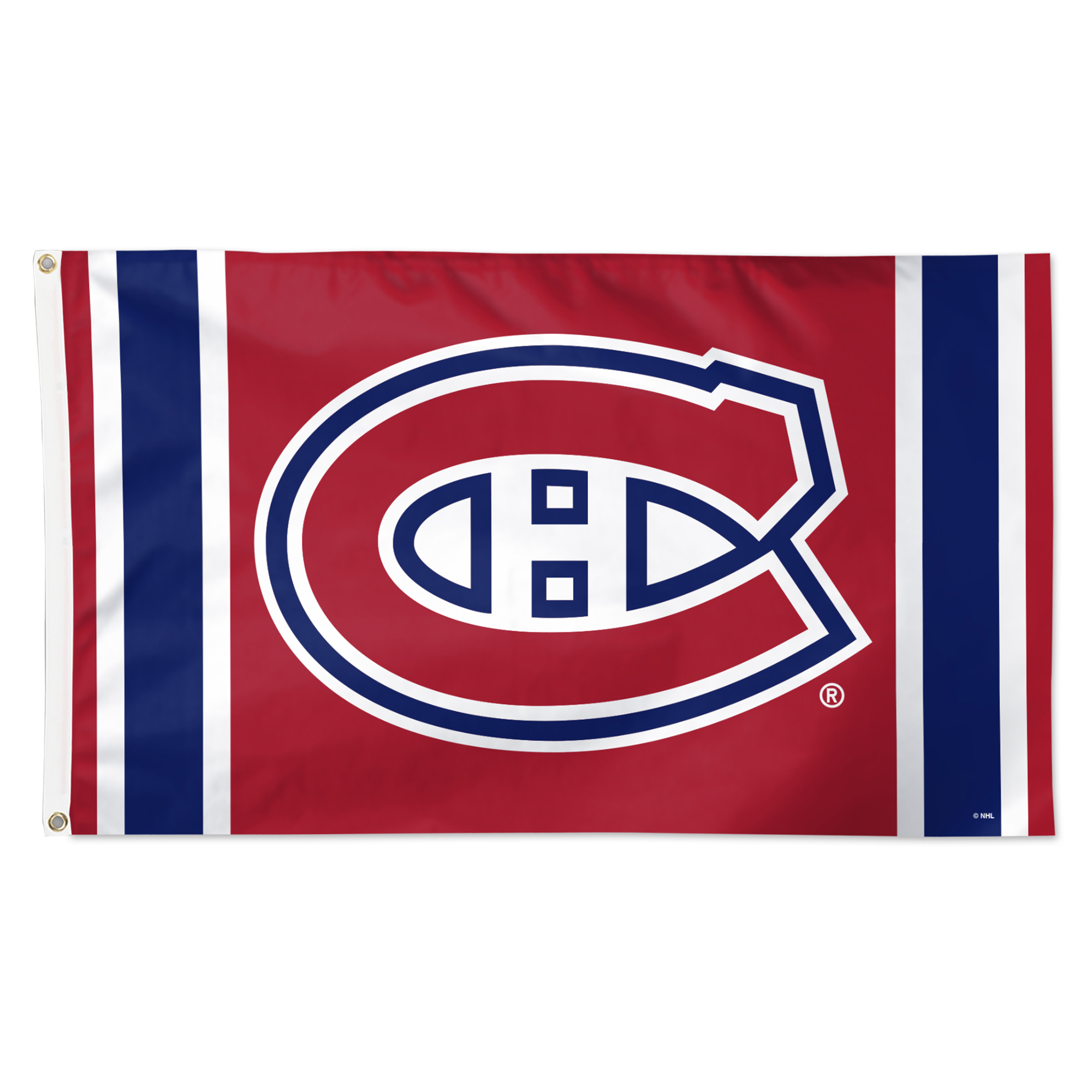 WinCraft Montreal Canadiens 3' x 5' Logo Stripe Deluxe Single-Sided Flag