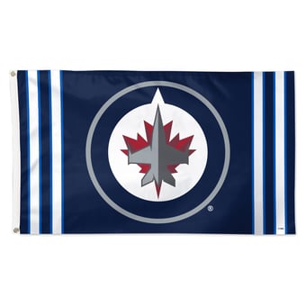 WinCraft Winnipeg Jets 3' x 5' Logo Stripe Deluxe Single-Sided Flag