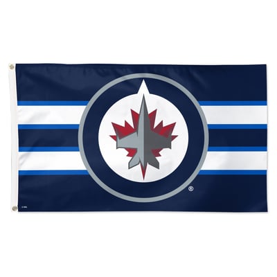 WinCraft Winnipeg Jets 3' x 5' Team Stripe Deluxe Single-Sided Flag