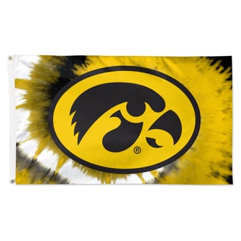 WinCraft Iowa Hawkeyes 3' x 5' Tie-Dye Deluxe Single-Sided Flag