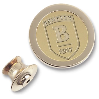 Gold Bentley Falcons Logo Lapel Pin