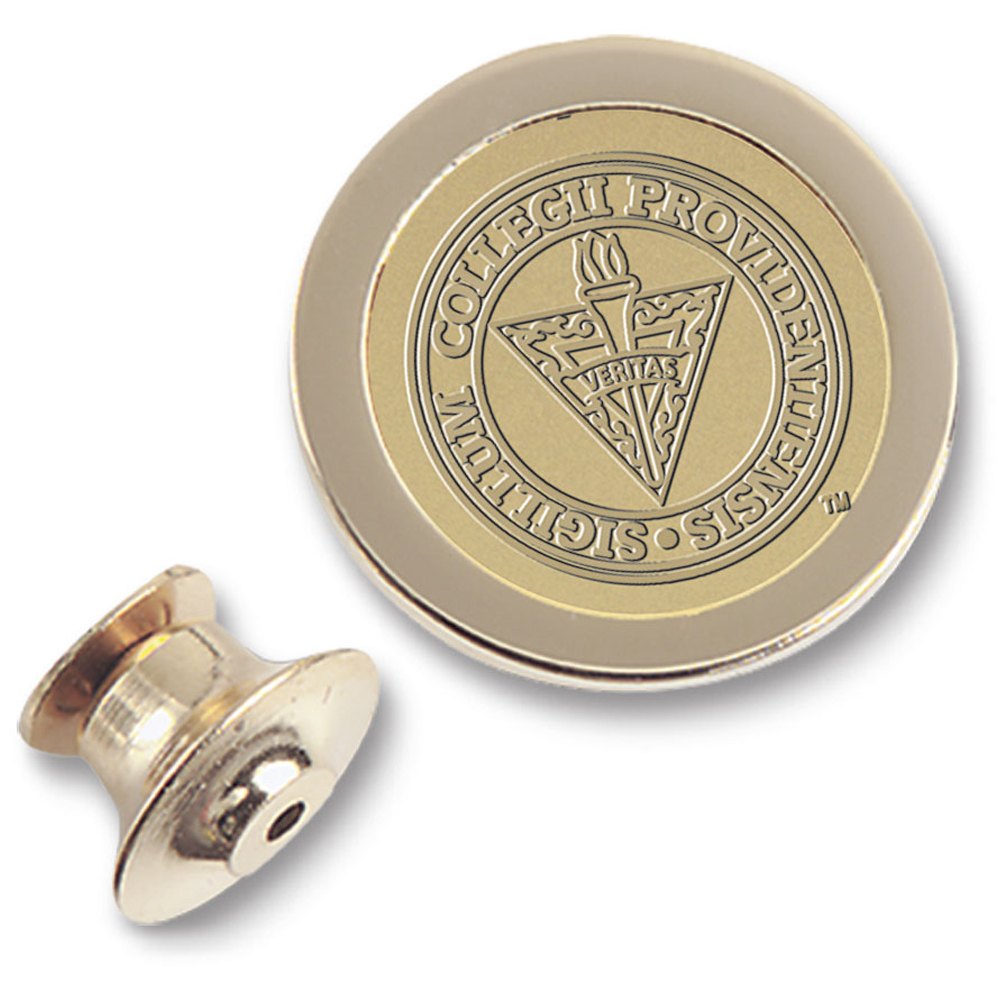 Gold Providence Friars Logo Lapel Pin