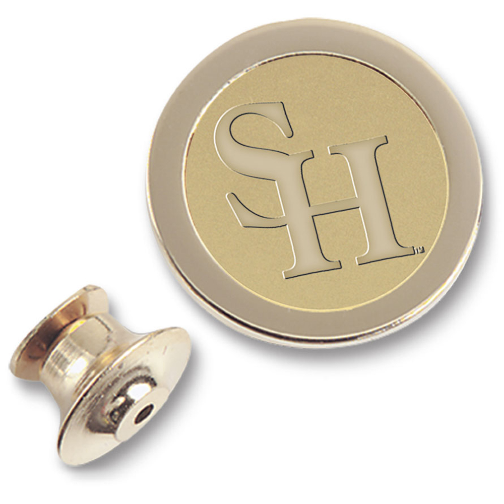 Gold Sam Houston State Bearkats Secondary Logo Lapel Pin