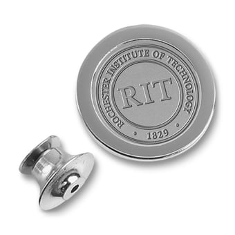 Silver Rochester Institute of Technology Tigers Lapel Pin